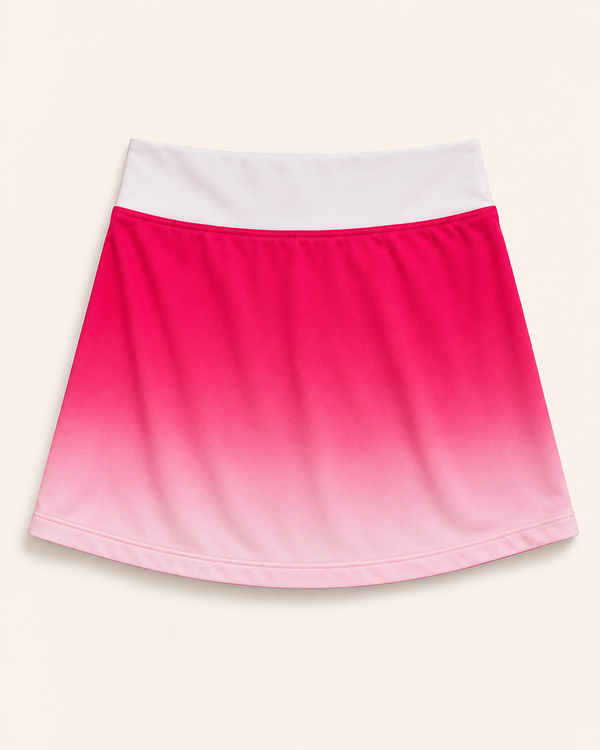 Pink Performance Ombré Tennis Skirt