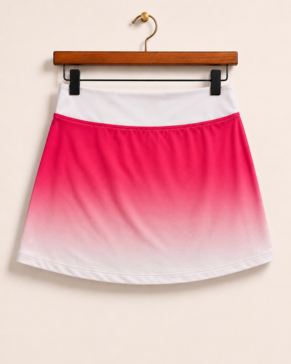 Pink Performance Ombré Tennis Skirt